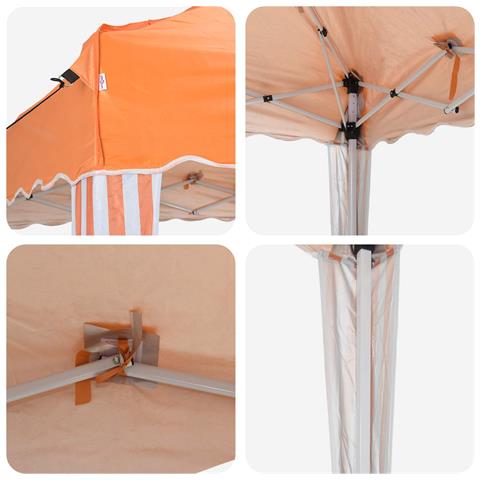Tenda per feste a pop-up 575 x 290 x 245 cm Arancione - Foto 9