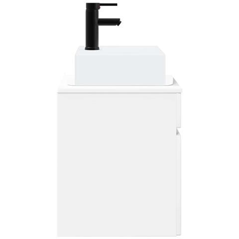 Mobile Lavabo da Parete Bianco Lucido 39 x 41 x 62,5 cm - Foto 2