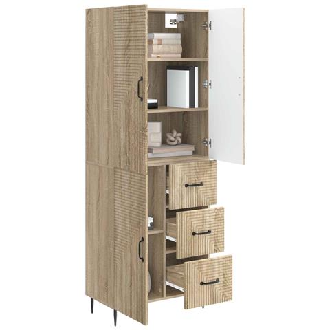 Set di armadi 2 pcs Rovere Sonoma 66 x 34,5 x 89,5 cm - Foto 2