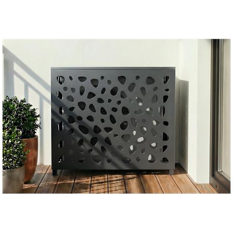 Copertura Per Climatizzatore E Pompa Di Calore ANETO SUNNY Alluminio Grigio - Taglia M - Foto 1