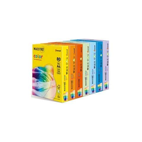 carta maestro color a4 210x297mm 160gr 250fg rosa tenue pi25 - Foto 1