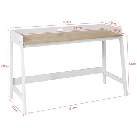 Scrivania 125x51x80cm Fwt41-wn - Foto 2