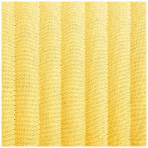 Sedie Da Pranzo 2 Pz Gialle In Tessuto - Foto 2