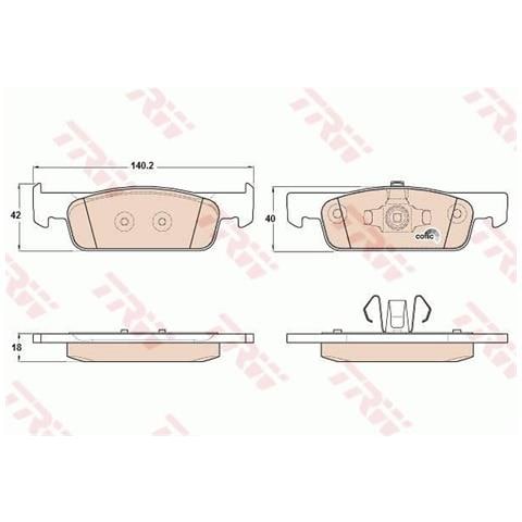 Kit Pastiglie Freno Gdb2016 - Foto 1
