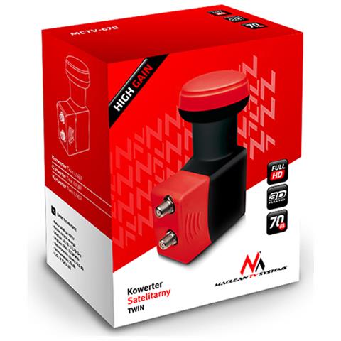 Convertitore Satelitare Twin High Gain Rafforzato Lnb Mctv-670 - Foto 2