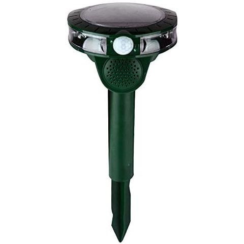 Repellente Solare Con Flash 270 ° - 4 Led - Ultrasuoni E Flash - Foto 1