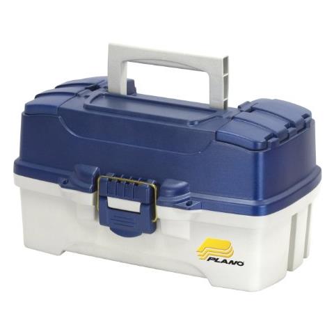 2tray Tackle Box Con Doppio Accesso Superiore Blu Metallizzato Off White Premium Tackle Storage 620206 Taglia Unica - Foto 1