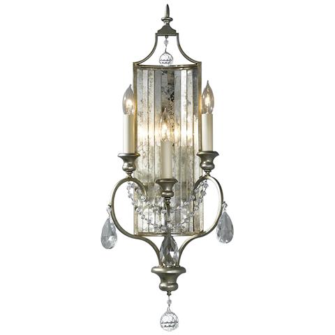 Applique Da Parete A 3 Luci Per Interni, Argento, E14 - Foto 2