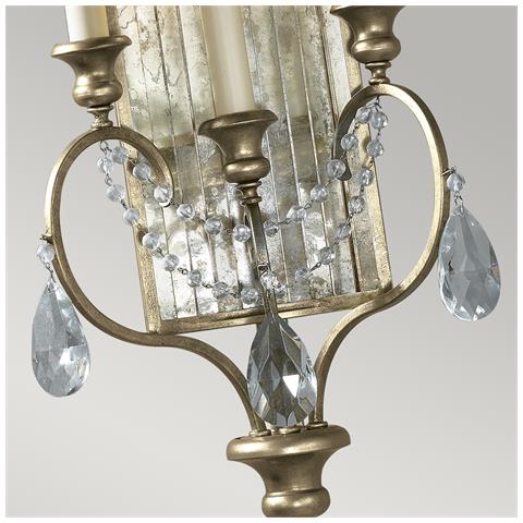 Applique Da Parete A 3 Luci Per Interni, Argento, E14 - Foto 5