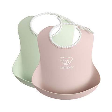 Babybjrn Bavaglino Polvere Verde Colore Rosa Confezione Da 2 - Foto 1