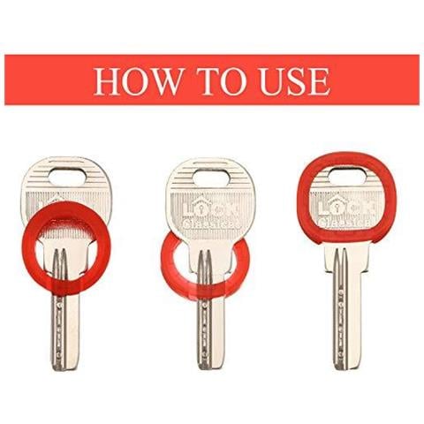 20 Pezzi Tasto Caps Covers Tag Flessibile Chiave Coperture In Plastica Identificatore Anelli Per Easy Identificare Keys 10 Colori (caps Rotonda Chiave)  - Foto 2