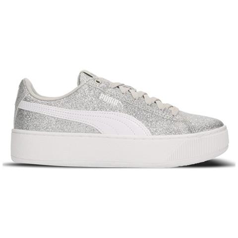 puma vikky platform argento