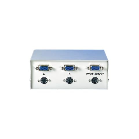 Switch Keymon PS / 2 / VGA, AB, PS / 2, VGA, Grigio, Cablato, Output 2 x HD 15, 2 x Mini DIN6 Input 1 x HD 15, 1 x Mini DIN6 - Foto 1