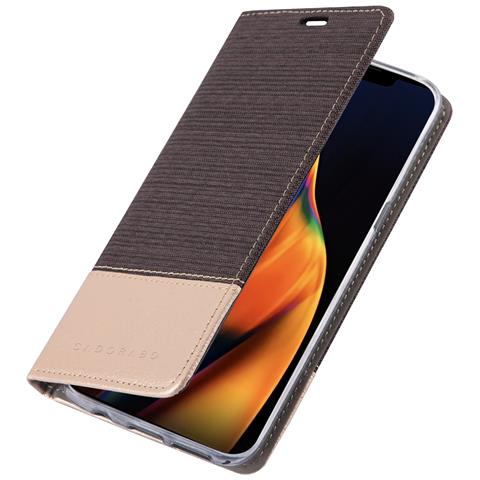 Custodia Compatibile Con Apple Iphone 13 Pro In Antracite Oro - Coperchio Protettiva Con Chiusura Magnetica, Funzione Stand E Tasca Per Le Carte - Foto 1