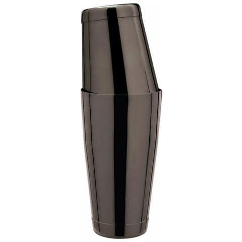 Shaker Per Cocktail Tin-on-tin - Acciaio Inossidabile Gmb Nero Canna Di Fucile 28 Once / 18 Once - Foto 3