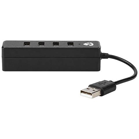 Hub Usb 2.0 Con 4 Porte Usb-a Plug And Play Trasferimento Rapido, Nero - Foto 2