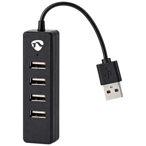 Hub Usb 2.0 Con 4 Porte Usb-a Plug And Play Trasferimento Rapido, Nero - Foto 6