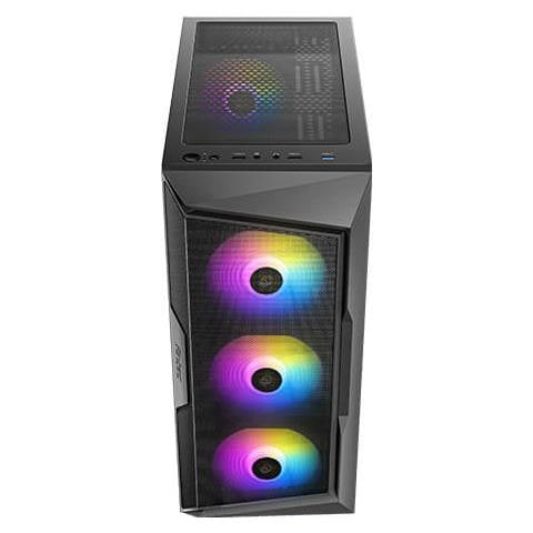 Case Elite Midi Tower ITX /Micro ATX 2 Porte USB 2.0/1 porte USB 3.2 Colore Nero - Foto 2