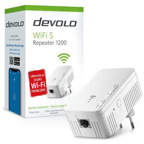 Amplificatore WiFi 5 1200 Mbps Ethernet WPA WPA2 WPA3 Colore bianco - Foto 3