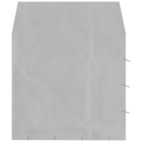 Cuccia Cani Da Esterno Tetto Argento 2x2x2,5 M Acciaio Zincato - Foto 4