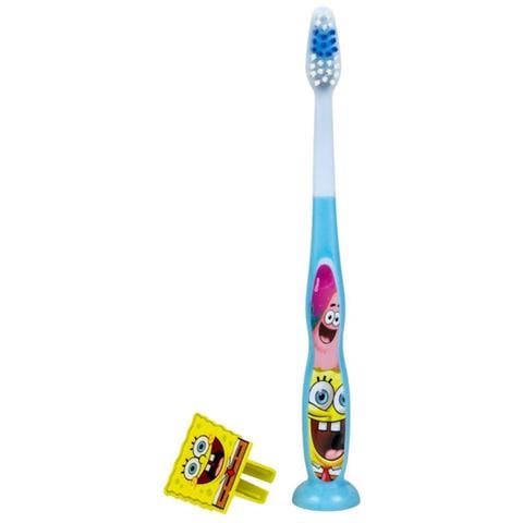 Spazzolino Da Denti Ergonomico Per Bambini - Sponge Bob, Blu - Foto 1