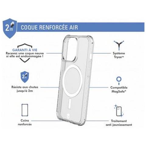 Cover Rinforzata Per Iphone 13 Pro Air Compatibile Con Magsafe, Trasparente - Foto 2