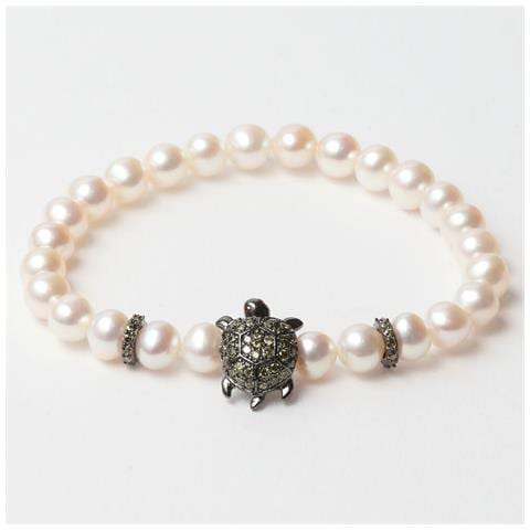 Bracciale Donna Jla-br-turtle-3-wh Bianco Verde Argento Puro 16 Mm - Foto 1