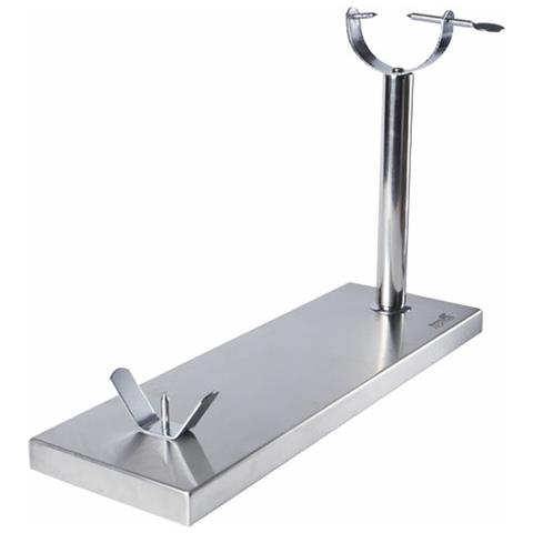 Porta Prosciutto In Acciaio Inox (17 X 49 X 35 Cm) - Foto 1