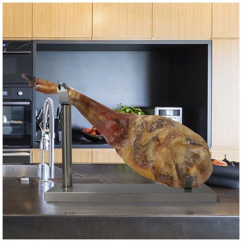 Porta Prosciutto In Acciaio Inox (17 X 49 X 35 Cm) - Foto 2