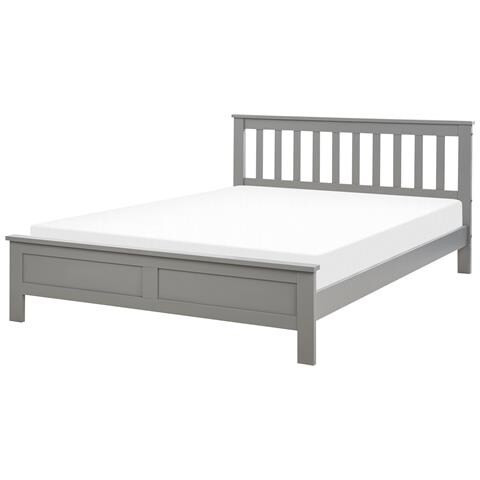 Letto Legno Di Pino Mayenne 140 X 200 Cm Grigio - Foto 2