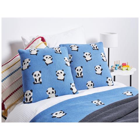 Cuscino Decorativo Talokan Cotone 45 X 45 Cm Per Bambini Blu - Foto 1