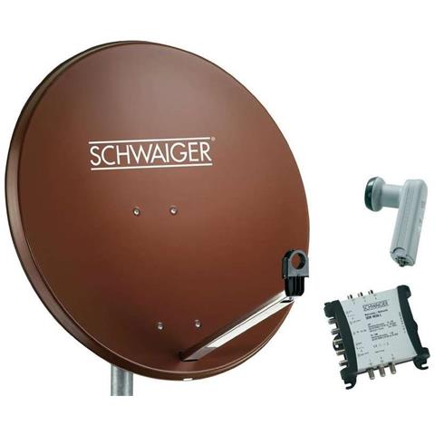 Sistema SAT senza ricevitore per 6 utenti con antenna 80 cm - Foto 1