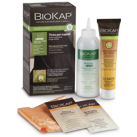 Bios Line Nutricolor Delicato Rapid Tinta 5,0 Castano Chiaro Naturale 135 Ml - Foto 1