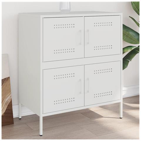Credenza Bianca 68x39x79 Cm In Acciaio - Foto 10