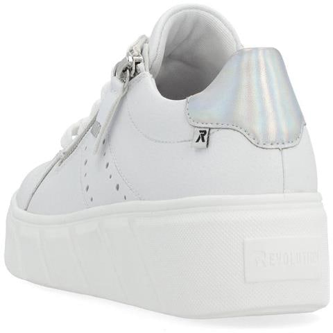 Leisure Trainers White Sneakers Pelle Scarpe Donna Bianco Eu 37, W0505-80 - Foto 3