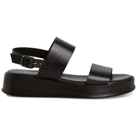 Black Casual Open Sandals Sandali Pelle Scarpe Donna Nero Eu 40, 1-28238-42 001 - Foto 2