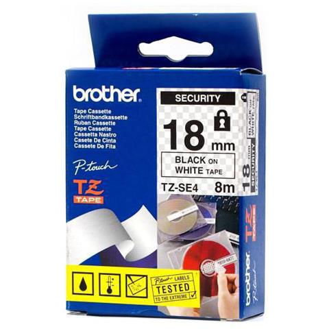 TZ-SE4 nastro per etichettatrice Nero su bianco - Foto 1