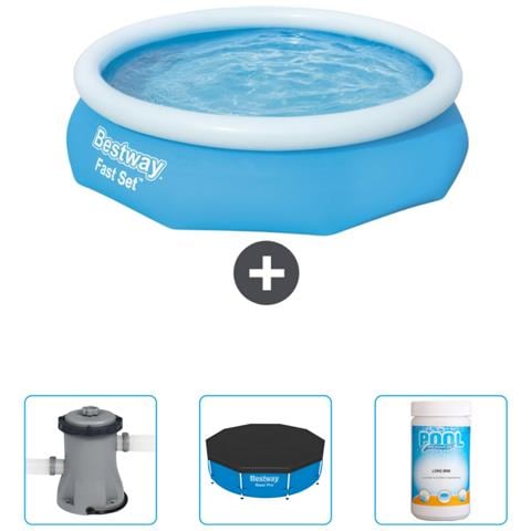 Piscina Fuori Terra - In Giro - 305x76 Cm - Blu - Include Accessori Coordinati Cb39 - Foto 1