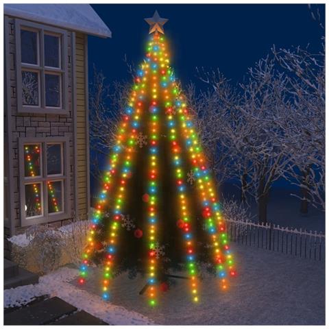 Luci per Albero 500 LED Multicolori 500 cm Interno Esterno - Foto 2