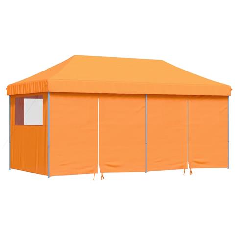 Tendone per Feste Pieghevole Pop-Up con 4 Pareti Arancione - Foto 1