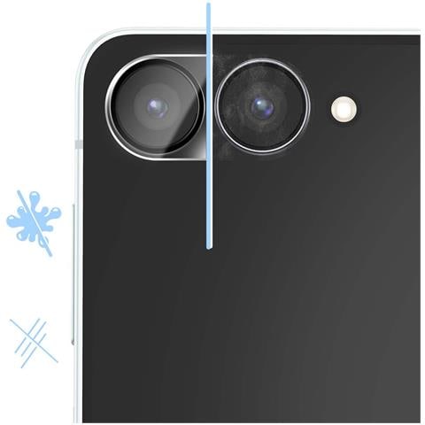 Vetro Temperato Per Fotocamera Galaxy Z Flip 7 Antiurto Antigraffio, Nero Trasparente - Foto 2