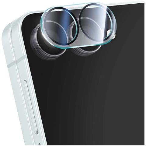 Vetro Temperato Per Fotocamera Galaxy Z Flip 7 Antiurto Antigraffio, Nero Trasparente - Foto 1