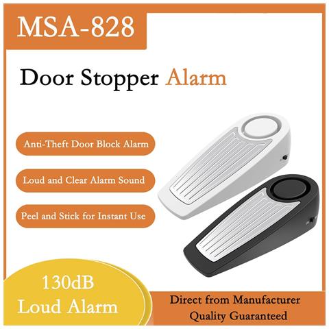 Allarme Con Sensore Di Vibrazione Per Fermaporta - Sistema Di Sicurezza Antifurto 130db - Foto 2