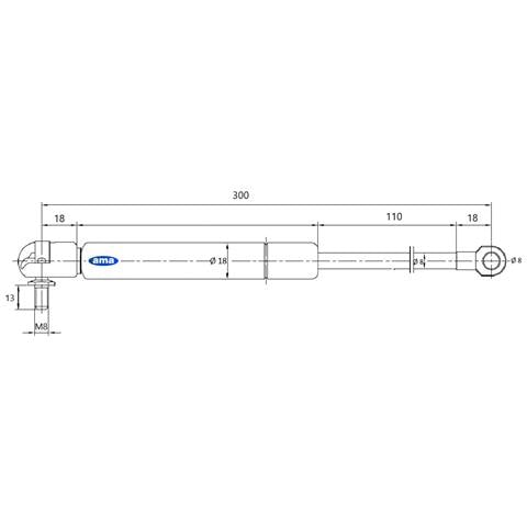 Molla A Gas N200 L300 C109 - Foto 2
