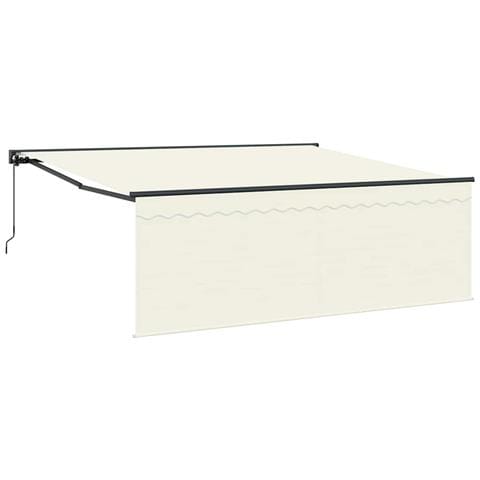 Tenda Retrattile Crema 400 × 300 cm Poliestere - Foto 1