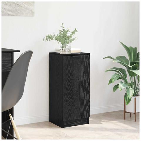 Credenza Rovere nero 30 x 30 x 70 cm Legno multistrato - Foto 2