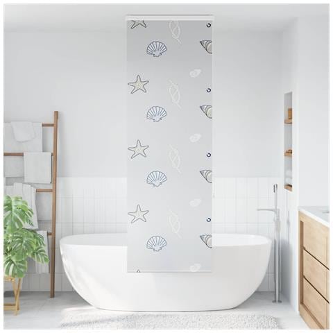 Tenda a Rullo per Doccia Cassonetto 80x240 cm Larghezza Tessuto - Foto 2