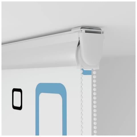 Tenda a Rullo per Doccia Cassonetto 140x240cm Larghezza Tessuto - Foto 9