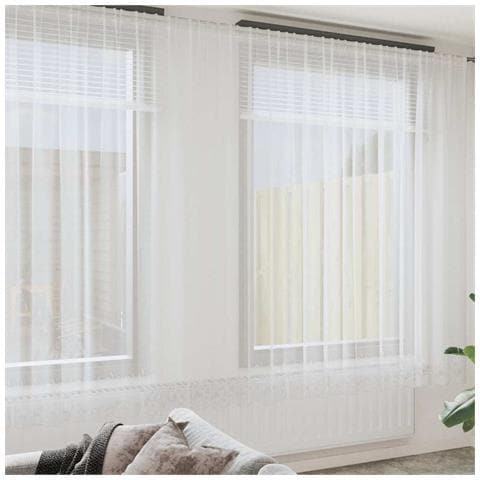 Tende con tende Bianco 750 x 300 cm Poliestere - Foto 2