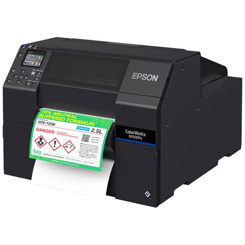 ColorWorks D6500Pe stampante per etichette (CD) Trasferimento termico A colori 1200 x 1200 DPI 85 mm /s Cablato Collegamento ethernet LAN - Foto 1